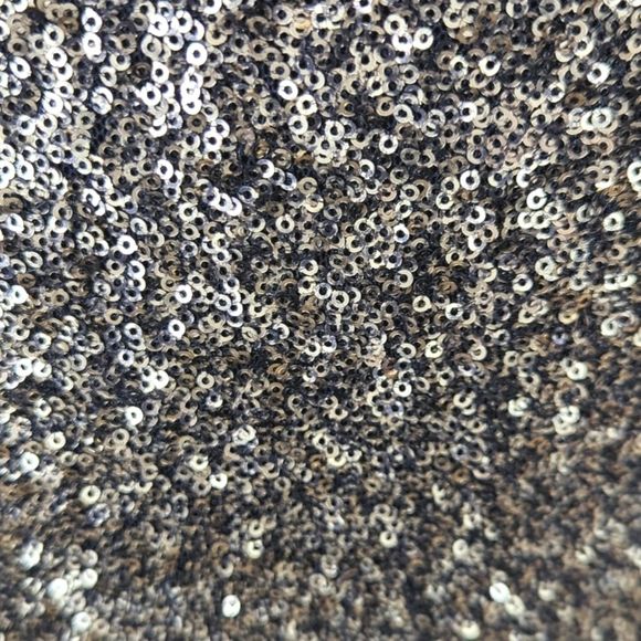 Giani Bini Gold Sequin One Shoulder Long Sleeve Dress - Picture 3 of 11